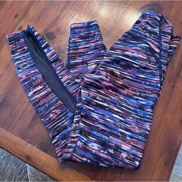 Lululemon Fast Free 7/8 Tight II *Nulux 25" Hinshu Alpine White Multi Size 4 - Picture 3 of 13